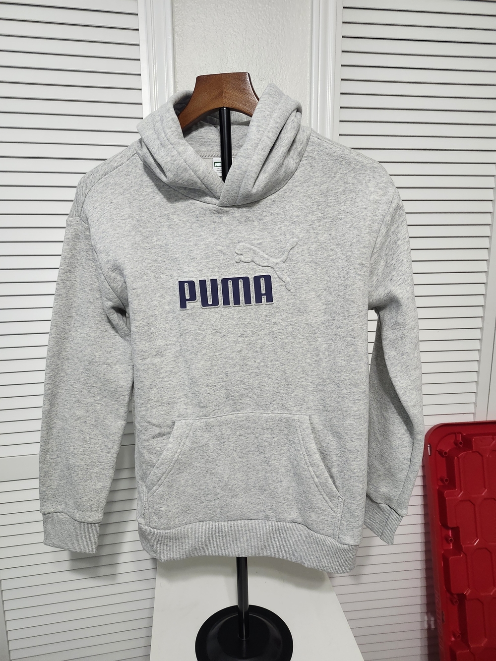 Puma  Gray Hooded Sweatshirt